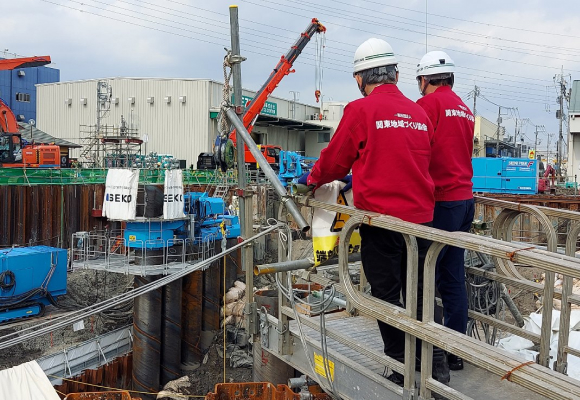 施工進捗確認状況(八潮現場支援事業監理)