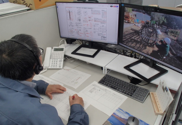 遠隔による確認